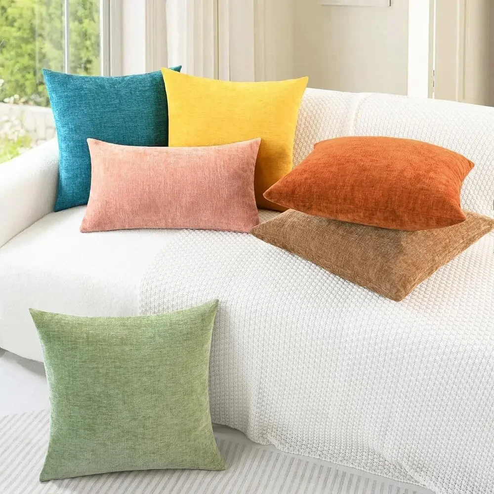 CaliTime Fall Throw Pillow Covers Decorative 18 X 18 Inches Pack of 2